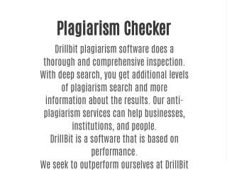 Plagiarism Checker