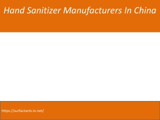 hand sanitizer in china