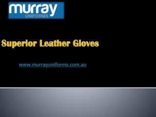 Superior Leather Gloves - www.murrayuniforms.com.au