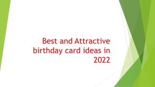 Best and Attractive birthday card ideas in 2022