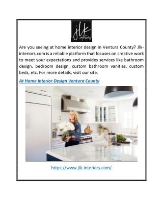 At Home Interior Design Ventura County  Jlk-interiors.com