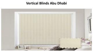 Vertical Blinds Abu Dhabi