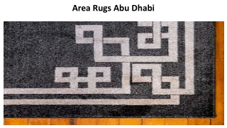 Area Rugs Abu Dhabi