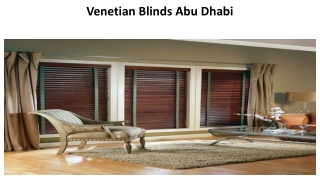 Venetian Blinds Abu Dhabi