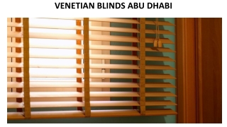 VENETIAN BLINDS ABU DHABI