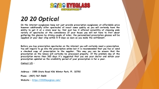 20 20 Optical