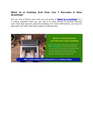 What Is A Cashtag And How Can I Recreate A New $Cashtag?