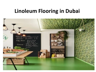 Linoleum Flooring in Dubai
