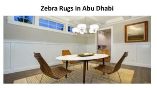 Zebra Rugs in Abu Dhabi