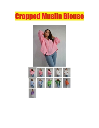 Cropped Muslin Blouse