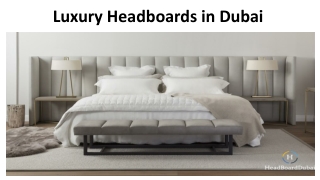 Luxury Headboards in Dubai