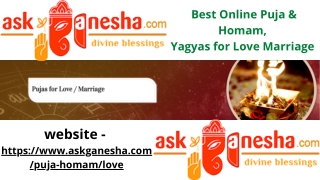 Best Online Puja & Homam, Yagyas for Love Marriage