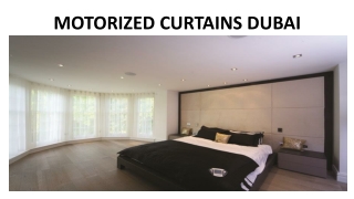 MOTORIZED CURTAINS DUBAI