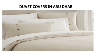 DUVET COVERS IN ABU DHABI