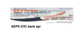 AEPS ICICI BANK API