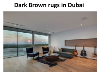 Dark brown rugs in dubai
