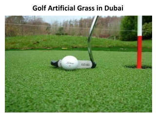 Golf Artificial Grass in Dubai