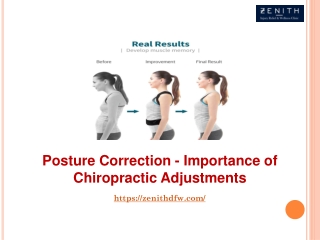 Posture Correction - Importance of Chiropractic Adjustments