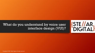 What do you understand by voice user interface design (VUI)