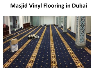 Mosque PVC Flooring in Dubai