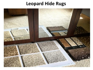 Leopard hide rugs