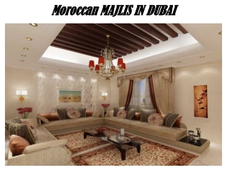 Moroccan Majlis in Dubai