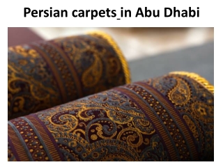 Persian carpets in Abu Dhabi