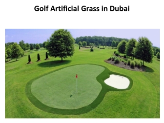 Golf Artificial Grass in Dubai