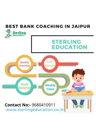 Top Bank Coaching In Jaipur Sterling Education