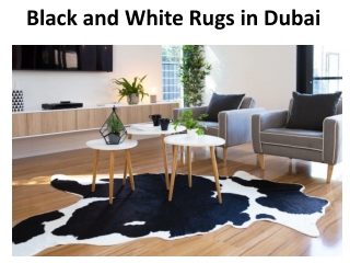 Black and White Rugs in dubai