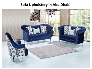 Sofa Upholstery in Abu Dhabi