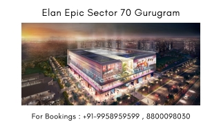 Elan Epic Ground Floor Shop Price, Elan Epic Ground Floor Shop Size, 8800098030