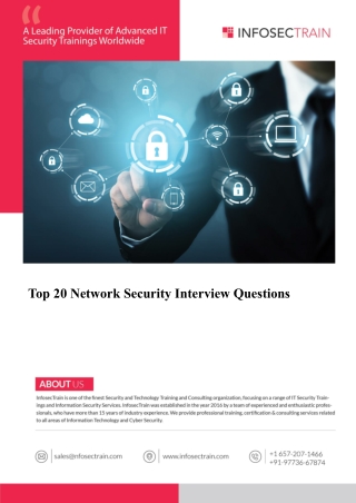 Top 20 Network Security Interview Questions