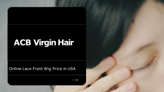 Online Lace Front Wig Price in USA