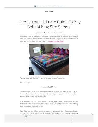 Here Is Your Ultimate Guide To Buy Softest King Size Sheets