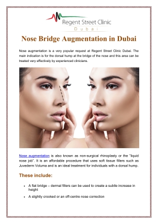 Nose Bridge Augmentation in Dubai