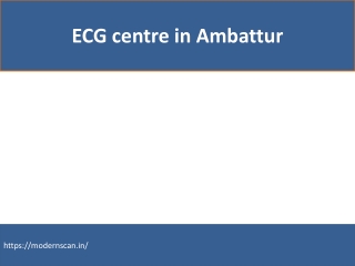 ECG centre in Ambattur