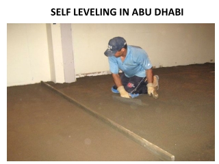 SELF LEVELING IN ABU DHABI