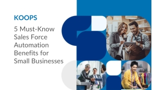 Sales force automation benefits