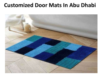 Customized Door Mats In Abu Dhabi