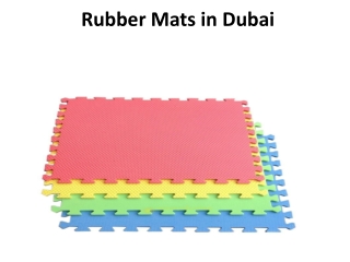 Rubber Mats in Dubai