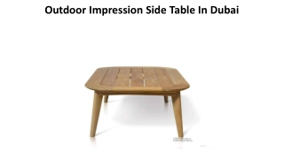 Outdoor Impression Side Table In Dubai