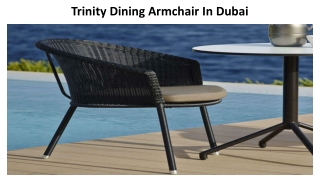 Trinity Dining Armchair In Dubai