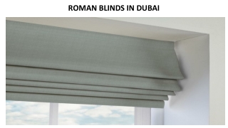ROMAN BLINDS IN DUBAI