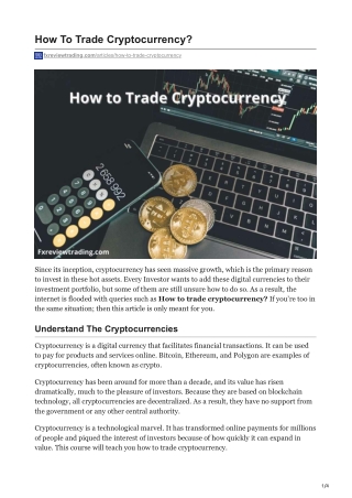 fxreviewtrading.com-How To Trade Cryptocurrency