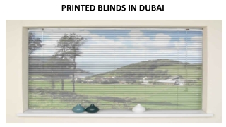 PRINTED BLINDS IN DUBAI