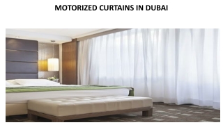 MOTORIZED CURTAINS IN DUBAI