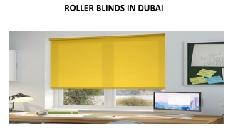 ROLLER BLINDS IN DUBAI
