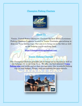 Venice Fishing Charters