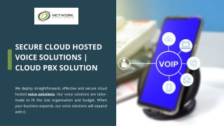 Secure Cloud Hosted Voice Solutions | Cloud PBX Solution